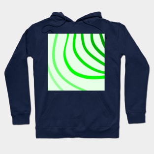 Green Leaves River Abstract Pattern Hoodie